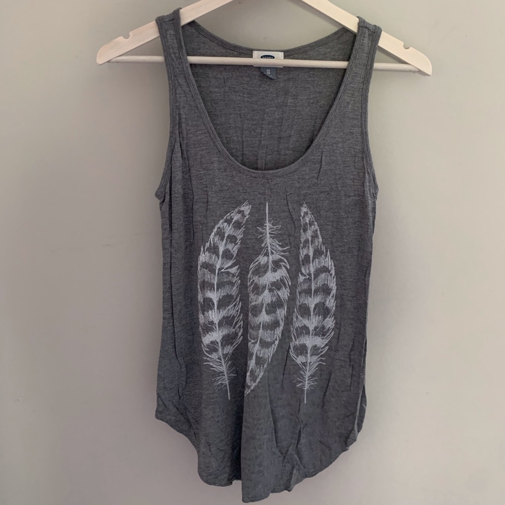 Old navy grey printed tank